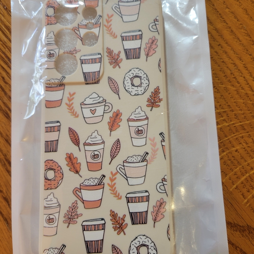 Stylish Coffee Pattern Phone Case